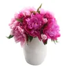 2019 New Fashion 6 heads Peony Bouquet Handmade Artificial Flowers Wedding Decorations Bridesmaid Bouquet Bridal Flowers