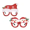 Boże Narodzenie Okulary Rama błyszczały Santa Snowman Porozumienia Eyeglasses Xmas Party Decoration Photo Prop Wakacje Sprzyłami JK1910