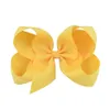 Ins Solid Color 30 colors 6 Inch girl hair accessories Fashion barrettes Design Hairs Bow Knot Children Girls Clips Accessory 13.5g Birthday Gift