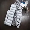 Moda-colete homens novo e elegante outono inverno quente mangas jaqueta colete do exército dos homens colete moda casuais casacos mens jaquetas à prova de vento