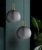 Moderne matglas hanglamp Lamp Globe Cilinder vorm Suspensie Verlichting Slaapkamer Hotel Café Betaalbare luxe plafonds Pendulum Hangend licht