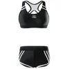 AXESEA Costumi da bagno sportivi da donna Crop Tank Bikini Set Fitness Yoga Costume da bagno a due pezzi Boy Short Tankini Pallavolo Beachwear