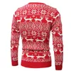 Fashion-Snowflakes Mens Sweter 2018 Zima Boże Narodzenie Męskie Odzież Crewneck Dzianiny Pulower 3 Kolory Slim Fit Knitwears