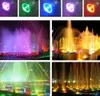 Luci Nuovo 2019 10W RGB LED Luce subacquea Impermeabile IP68 Fontana Lampada per piscina 16 Cambiamenti colorati con telecomando IR a 24 tasti