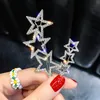 Pinza para el pelo de estrella de cinco puntas para mujer, pasadores de estrella con diamantes de imitación ostentosos, accesorios para el cabello a la moda para fiesta de regalo