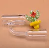 Os mais recentes de fundo redondo de quartzo Banger Nails Com Cactus Carb Cap 10 milímetros 14 milímetros 18 milímetros Masculino Feminino 4590 para bongs de vidro dab óleo rig