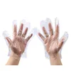 Gants en poly gant alimentaire en plastique Gants jetables Nettoyage pour aliments gras mangeant des gants transparents en PE de bonne qualité