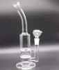 Bong de vidro transparente de 11,5 polegadas para cachimbos de água com cabeça de chuveiro em favo de mel Perc Oil Dip Rig com tigela de 14 mm para fumar chisha