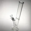 Bongs en verre de 12 pouces Bongs droits clairs épais pyrex pyrex de narguilé enivrant le percolateur de bol de bol de bol de bol de bol de basse