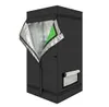 Home Use Dismountable Hydroponic Plant Growing Tent with Window Green+ Black