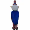2019 Vendita diretta in fabbrica Costume adulto della mascotte del mago americano di dimensione adulta Trasporto libero