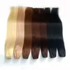 Brazilian Human Hair Tecer Hérea Extensão Cheap Black Brown Blond Loiro Azul Azul Muitas Cores Opcionais 12-26inch 100g Preço de fábrica