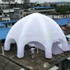 Customized 8 Legs Full White Event Marquee Inflatable Spider Dome Tent Gathering Station With Removable Zipper Doors For 294S