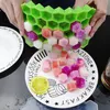 37 kub honungskaka isverktyg silikonformar för köksmaterial sommar silikon isfack DIY Ice Cube för vin whisky