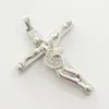 Johnny Hallyday collana con pendente per chitarra da uomo gioielli in acciaio inossidabile 316 con ciondolo con medaglione galleggiante Christian Crucifix1730112