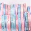 6Yard / Lot Baby Mix Pink / Blue Ribbons för hantverk Sy Dekorativ Trim Lace Set Box Bow DIY Tillbehör Presentförpackning