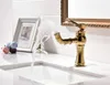 Faucets Rolya Crystal Single Lever Bathroom Faucet Mixer Taps Basin Solid Brass Luxurious Golden Wolesale and Retail Unique Patent Design