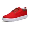 Высокое качество Повседневная обувь No-Brand Canvas Spotrs кроссовки Новый стиль Белый Черный Красный Серый Хаки Синий Мужская мода Обувь Размер 39-46