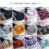 Various Style Holographic Nail Glitter Flakes Sequin 12pcs in 1 Rose Gold Silver DIY Butterfly Dipping Powder for Acrylic Nails Ar2530751