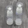 50 ml 30 ml 15 ml sous embouteillage clair bouteille de lotion sans air bouteilles sous vide rechargeables portables pour l'emballage cosmétique de voyage