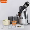 220V Joyoung Original Juice Maker Electric Fruit Vegetables Blender Hushållsapparat Nät Porslinskruv 81mm Stor mun Slow Juice Machine