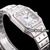 Luxe nieuwe 100XL WSSA0018 automatisch herenhorloge witte wijzerplaat roestvrijstalen armband sporthorloges 40 mm datum WatchZone 4 Color316j