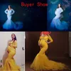 Lace Shoulderless Pregnancy Dress Photography Long Sleeve Mesh Maternity Maxi Gowns For Photo Shoot Pregnant Women Dress1