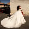 2020 Элегантные бальные свадебные платья без плеча без рукавов Аппликационные кружева Горячие Продают свадебное платье Ruched Courd Mourse De Mariee