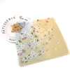 Printed Handkerchief 42X42CM Cotton Japanese Printed Ladies Handkerchief Cherry Blossom Handkerchief Small Square