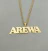 Stainless Steel Charm Personalized Name Necklace Men Jewelry Punk Style Gold Chain Nameplate Collier Femme Custom Gift4628964