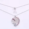 Wholesale- Meteorites Feather Necklace Silver Meteorites Feather Necklace 925 Sterling Sliver necklace for women fashion and modern look