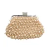 Дизайнер-New Вечерние сумки Женщины мешок муфты венчания Bridal сумки Pearl бисера Кружева Роуз Мода Rhinestone сумки