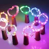 LED Copper Wire String Lights 2M 20LED lamp Cork Shaped Bottle Stopper Light Glass Wine voor Xmas Party Weddin