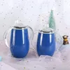 모유 수유 병 젖꼭지 우유 병 절연 진공 텀블러 손잡이 스테인레스 스틸 누출 방지 여행 sippy 컵 drinkware d7122