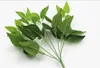 محاكاة نبات اللوتس الأخضر الجدار مطابقة نبات الجدار الأخضر يترك صغير 7 أوراق قلب الدجاج W1219