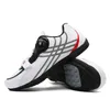 Men Road Cycling Shoes Rubber Soles Outdoor Triathlon Racing Shoes Mesh Breathable Mountain Bike Plus Size 39-46