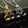 Jewelry Mini Boxing Glove Necklace Boxing Match Pendants Energy Sport Flighting Fitness Jewelry Mens Gold Chains cool necklaces