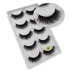 3d mink falska ögonfransar 5 par naturligt skede makeup tjock linje ögonfransar ögon kosmetika verktyg gratis skepp 10