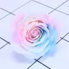 9pcs per box luminous pink soap rose flower head valentine's gift soap fake rose wreath flower head decorative flower head gift box