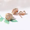 Pandoras Earrings Designer Women Original Quality Charm New Concentric Knot Earrings Silver Rose Gold Plated For Womens Earrings Gift