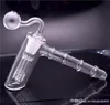 Bong in vetro femmina da 18 mm Bong in vetro Bong ad acqua Hammer 6 Arm Per Percolator Tubo per bruciatore a nafta in vetro a mano Bong con tubi per bruciatore a nafta maschio da 18 mm