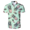 Camicia hawaiana a maniche corte e pantaloncini da uomo estivi Plam Tree Casual Beach Hawaii Camicie Pantaloncini Pantaloni Abito a due pezzi da uomo