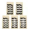 도매 5 쌍 속눈썹 밍크 스트립 속눈썹 극적인 속눈썹 자연 3D 속눈썹 메이크업 가짜 속눈썹 cilios maquiagem 공장 가격