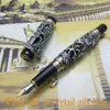 Перьевые ручки Jinhao Dragon Phoenix Heavy Grey Китайская классическая удача Clip Pen And Bag1