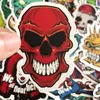 50 stks waterdichte laptop schedel vreselijke stickers graffiti patches stickers voor auto motorfiets fiets bagage skateboard en home app4259455