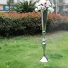 74 cm / 90 cm höjd silver metall blomma vase ljushållare bröllop centerpieces händelse väg ledande parti hem dekoration 10 st / parti