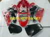 Kit carenatura per stampaggio ad iniezione per KAWASAKI NINJA ZX 6R 600CC 03 04 ZX6R 636 2003 2004 Set carenature rosso caldo ZX43