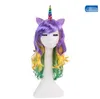 Rainbow Unicorn peruca colorida longa Custume Custume Cosplay Fake Hair Birthday Bachelorette Party Decoration Máscara Favoration Favoration GB18480899