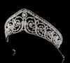 Pageant Tall Crowns Tiaras Wedding Bridal Zircon Headband Hair Accessories Headpiece Ornament Fashion Women Party Headdress Jewelry Gift