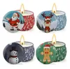 Candele profumate natalizie Decorazione Babbo Natale Pupazzo di neve Candele a cono Aroma senza fumo Home Wedding Party Candela natalizia nuovo SN2915